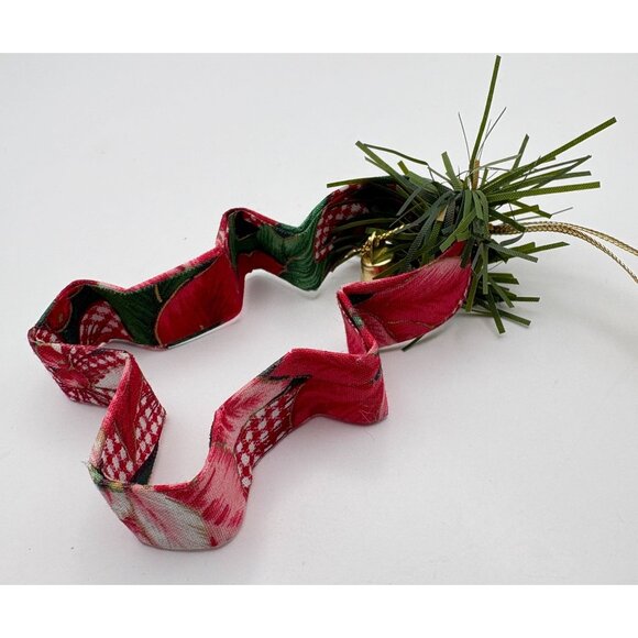 Gingerbread Cutout Christmas Tree Ornament Fabric Covered Cookie Cutter - Picture 2 of 8